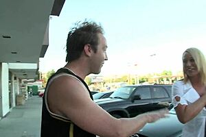 Blonde milf Melanie Monroe's shaved holes get intriguing pounding