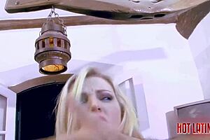 Hot latina's wet pussy and tight ass pounded quickie at parents mansion