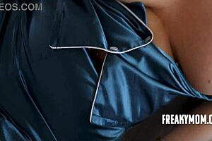 Tiffani Madison milf guiltily feeds tits to ease his deep anxiety