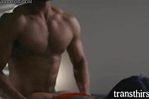 Tranny Foxxy Pounds Dillon Diaz Doggy with Monster Cock Lick!