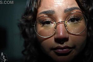 Peachie Garcia Rides Gibby the Clown's Monster BBC in Library Slut Fest