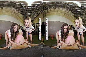 Sexy Babes Kyler Quinn Paige Owens Tag-Team Gym Stud