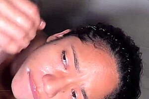 hey babe, watch me slobber all over this huge bbc before work slurp slurp