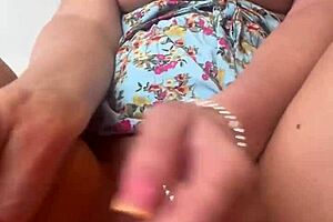 Petite Atlanta Moreno Lesbian Rides Huge Dildo in Homemade Fantasy POV