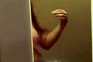 dude spies cute shower girl next door she invites him in for wild fuck session