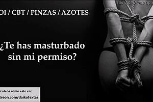 Extreme CBT spanking clamps and brutal JOI domination