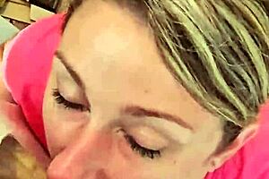 Cute homemade couple deepthroat blowjob adventure