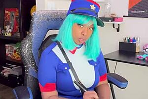 POV Talk Officer Jenny Into Squirting Over Ticket!