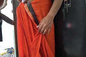 maid bends over cupboard for surprise hardcore pounding session