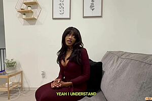 Curvy ebony nudist reveals her massive natural tits on the beach