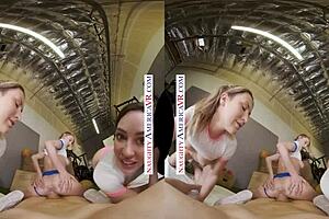 Sexy Babes Kyler Quinn Paige Owens Tag-Team Gym Stud