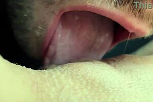 naughty amateur tongue dives deep into wet pretty pussy folds