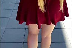 Busty blonde bombshell craves rough riding on massive cock outdoors