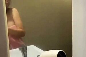 dude spies cute shower girl next door she invites him in for wild fuck session