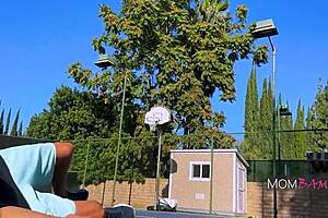 athletic tennis milf grinds hard on my cock cowgirl outdoors in taboo ride