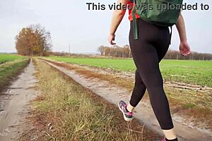 Milf Sways Teasing Juicy Ass in Tight Black Tights