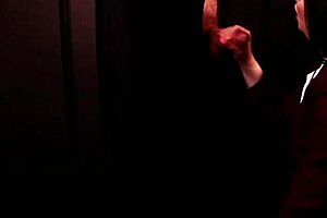 student deepthroats gloryhole cock till cum explosion