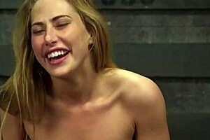 gagged blonde's hidden throat secrets revealed