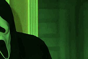 Why's this BBC making curvy milf scream in Halloween ghostface lingerie ride