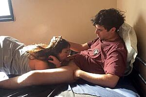 Classmate Drops By For Homework But Ends Up Bent Over Taking Hard Doggystyle!