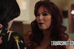 Horny redhead milf rides monster cock deepthroat style - syren de mar