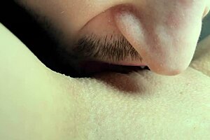 naughty amateur tongue dives deep into wet pretty pussy folds