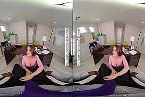 Kenzie Anne Tittyfucks and Swallows in Naughty Office POV