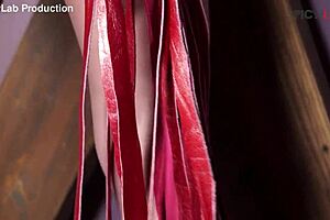 blonde slut with massive tits bound for group assfucking spanking and mouth stuffing frenzy