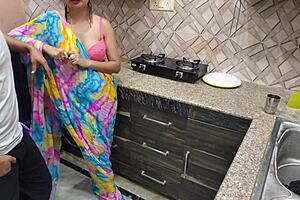 hot indian beauty pounded hard first time kitchen