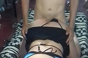 policia cachonda folla con desconocido post-fiesta salvaje?