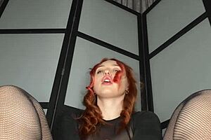 hey babe, use your cock as my dildo for this redhead's foot fetish cumshot fun? 👠💦😘