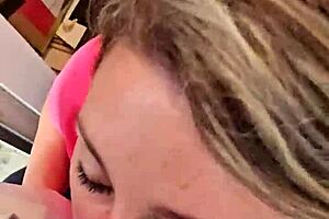 Cute homemade couple deepthroat blowjob adventure