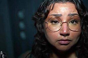 Peachie Garcia Rides Gibby the Clown's Monster BBC in Library Slut Fest