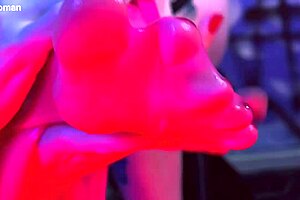 Hot Babes Indulge in Messy Foot Play Toe Sucking