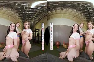 Sexy Babes Kyler Quinn Paige Owens Tag-Team Gym Stud