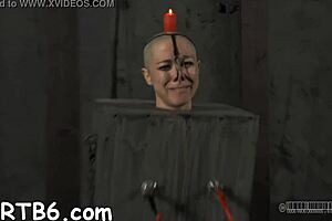 oh tease this bound beauty's pussy mercilessly now!