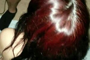 Watch my submissive wife suck neighbor cock while husband waits