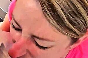 Cute homemade couple deepthroat blowjob adventure