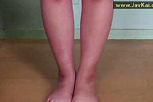 Exclusive JAV Lesbian Tease with Busty Japanese Model