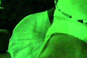 A big black ass bounces wildly on hood white guy inside moving car