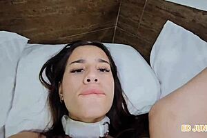 i'm shaking with lust taking bareback anal from this skinny white nympho