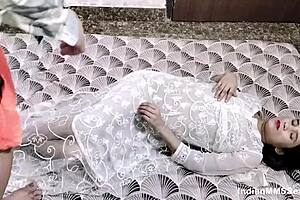 skinny arab milf burns hot in wild bent-over pounding and creampie