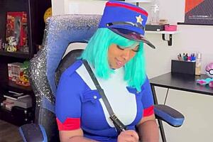 POV Talk Officer Jenny Into Squirting Over Ticket!