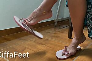 Goddess Kiffa Dangles Havaianas Flip Flops French Nails Anklets