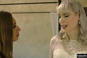 Hot shemale jumps into wild threesome pounding sexy girl and horny guy together!