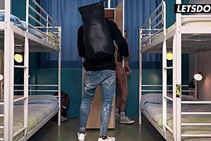 Lya Missy Takes Raunchy Interracial Fuck from Big Black Cock - Horny Hostel