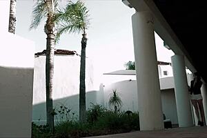 Damn, he unloads tons of cum on her flat belly and tiny tits at the end