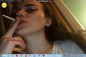 Sexy Brunette Flashes Massive Tits On Live Webcam!