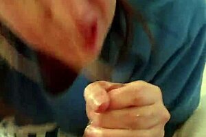 blonde gags on big black cock deepthroat choking till cum explosion