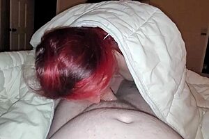 Shemale chokes on cock then takes deep anal creampie pounding